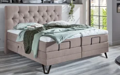 Motor-Boxspringbett Azurro, Creak Luna Rock, 180 x 200 cm, Härtegrad 2 und 3