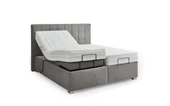 Motor-Boxspringbett Ohio Motor 2.0, grau, 180 x 200 cm