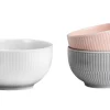 Müslischalen-Set Amina, weiß, rosa, silbergrau, 3-teilig