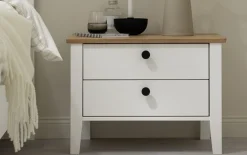 1 Nachtkonsole Malmö, Lack weiß
