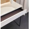 Paneel-Tisch-Kombination Silea-S, Eiche sand/weiß