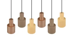 Pendelleuchte Agudo, mehrfarbig, 6 flammig, 85 cm