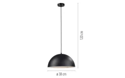 Pendelleuchte Ali, schwarz