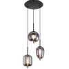 Pendelleuchte Blacky, schwarz, 3-flammig, 46 cm