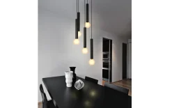 Pendelleuchte Cortenova, schwarz