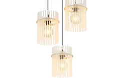 Pendelleuchte Gorley, beige, 47 cm