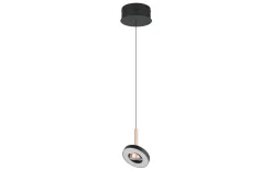 Pendelleuchte Guano, coffee/schwarz, 1-flammig