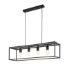 Pendelleuchte Hannah, schwarz, 85 cm