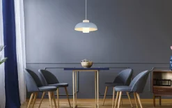 Pendelleuchte Lowe, blau