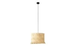 Pendelleuchte PAISANO, Rattan/schwarz