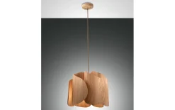 Pendelleuchte Pevero, Eschenholz, 42 cm