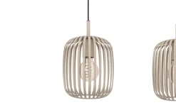 Pendelleuchte Romazzina, 3-flammig, sand, 90 cm