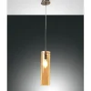 Pendelleuchte Sintesi, amber, 1-flammig, 50 cm