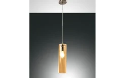 Pendelleuchte Sintesi, amber, 1-flammig, 50 cm