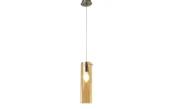 Pendelleuchte Sintesi, amber, 1-flammig, 50 cm