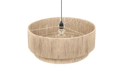 Pendelleuchte Smilla, Jute/schwarz, 60 cm