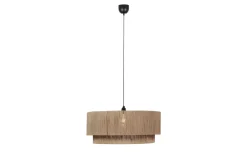 Pendelleuchte Smilla, Jute/schwarz, 60 cm