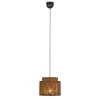 Pendelleuchte Smilla, Jute/schwarz, 1-flammig