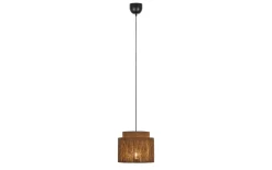 Pendelleuchte Smilla, Jute/schwarz, 1-flammig