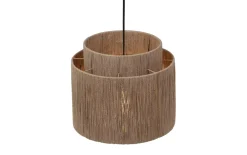 Pendelleuchte Smilla, Jute/schwarz, 1-flammig