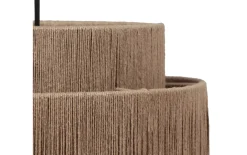 Pendelleuchte Smilla, Jute/schwarz, 1-flammig