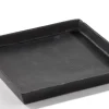 Platte aus Aluminium in schwarz, 20 cm