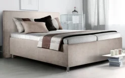 Polsterbett Melodie Plus, creme, 180 × 200 cm, Härtegrad 2 und 3