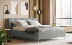 Polsterbett Nivora, steel