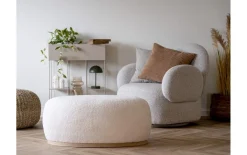 Pouf Manhattan, weiß