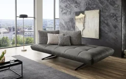 Recamiere SSK Quebec, Leder Evita anthrazit