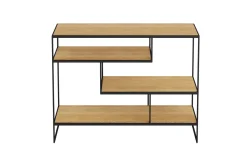 Regal Toscana, Wildeiche/schwarz