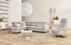 Relaxsessel 9566, asche, inkl. Funktionen
