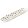 Schale Baguette, weiß/schwarz