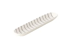 Schale Baguette, weiß/schwarz