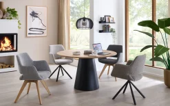 Schalensessel Tario, beige, inkl. 180° Drehfunktion