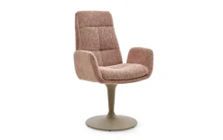 Schalen-Sessel Virello, rose/beige
