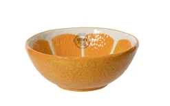 Schale Orange, orange/weiß