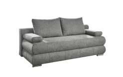Schlafsofa Borna, silber, inkl. Kissen