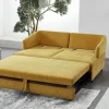 Schlafsofa Emilia, gelb, 160 x 200 cm