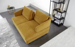 Schlafsofa Emilia, gelb, 160 x 200 cm