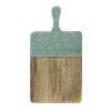 Schneidebrett, blau/braun, 46 cm