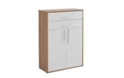 Schrank Pronto, Artisan Eiche-Nachbildung/weiß, ca. 111 cm