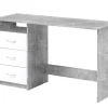 Schreibtisch Adria, betonfarbig/weiß matt