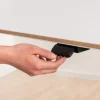 Schreibtisch e-lion 1, kreideweiß, Breite ca. 150 cm, elektrisch höhenverstellbar