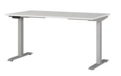 Schreibtisch GW-JET, lichtgrau/silber