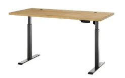 Schreibtisch Toulouse 2, Eiche massiv, inkl. Höhenverstellung