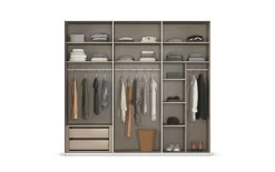 Schwebetürenschrank Contido, champagner, 242 x 223 cm