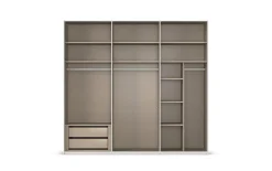 Schwebetürenschrank Contido, champagner, 242 x 223 cm