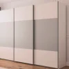 Schwebetürenschrank Contido, weiß/grau, inkl. Zubehör