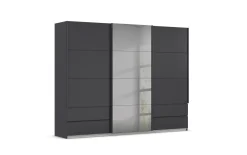 Schwebetürenschrank Elara, grau